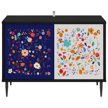 TV-skåp MAINZ 69 x 33 x 50,5 cm Svart ek Konstruerat trä