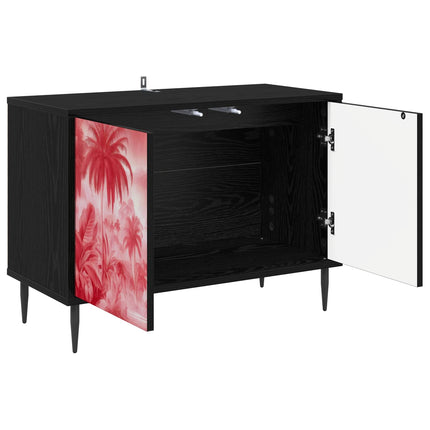 TV-skåp AACHEN 69 x 33 x 50,5 cm Svart ek Konstruerat trä
