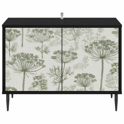 TV-skåp GOTHA 69 x 33 x 50,5 cm Svart ek Konstruerat trä