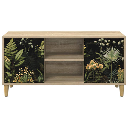 TV-skåp RHENEN 102 x 33 x 50 cm Sonoma-ek Konstruerat trä