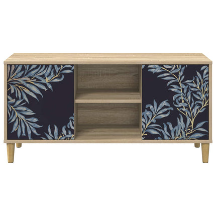 TV-skåp DOKKUM 102 x 33 x 50 cm Sonoma-ek Konstruerat trä