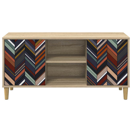 TV-skåp OMMEN 102 x 33 x 50 cm Sonoma-ek Konstruerat trä
