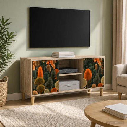 TV-skåp ZAANDAM 102 x 33 x 50 cm Sonoma-ek Konstruerat trä