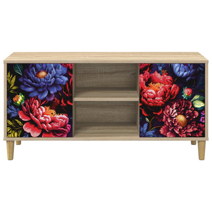TV-skåp KIEL 102 x 33 x 50 cm Sonoma-ek Konstruerat trä