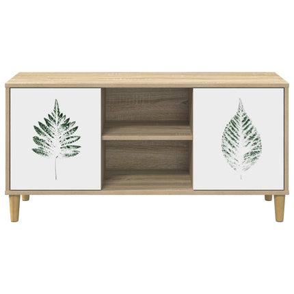 TV-skåp HANAU 102 x 33 x 50 cm Sonoma-ek Konstruerat trä