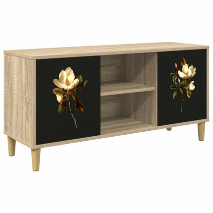 TV-skåp BREMEN 102 x 33 x 50 cm Sonoma-ek Konstruerat trä