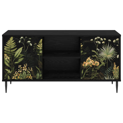 TV-skåp RHENEN 102 x 33 x 51 cm Svart ek Konstruerat trä