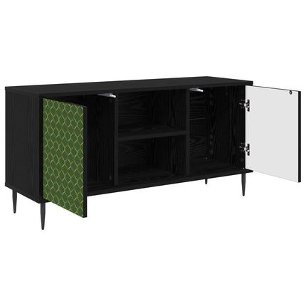TV-skåp GELEEN 102 x 33 x 51 cm Svart ek Konstruerat trä