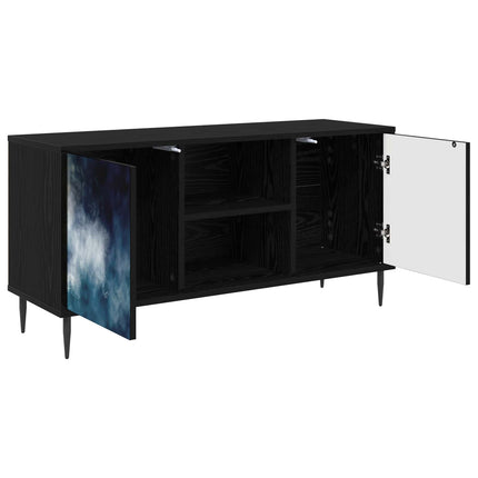 TV-skåp RAALTE 102 x 33 x 51 cm Svart ek Konstruerat trä