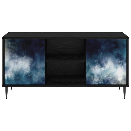TV-skåp RAALTE 102 x 33 x 51 cm Svart ek Konstruerat trä