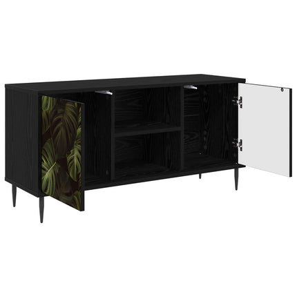 TV-skåp ELBURG 102 x 33 x 51 cm Svart ek Konstruerat trä