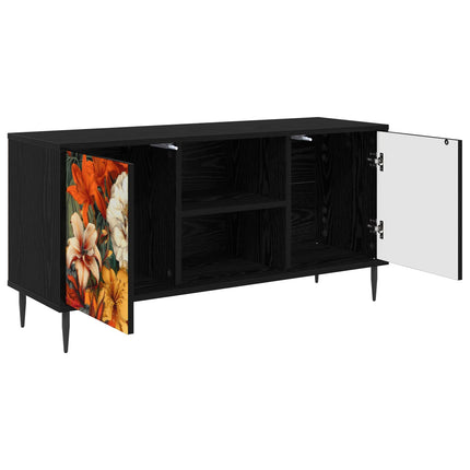 TV-skåp GENNEP 102 x 33 x 51 cm Svart ek Konstruerat trä
