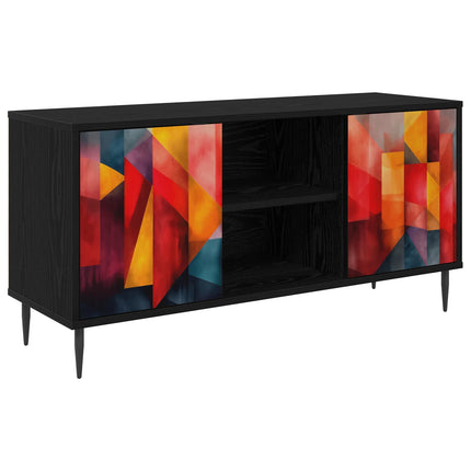 TV-skåp HEESCH 102 x 33 x 51 cm Svart ek Konstruerat trä