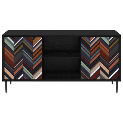 TV-skåp OMMEN 102 x 33 x 51 cm Svart ek Konstruerat trä