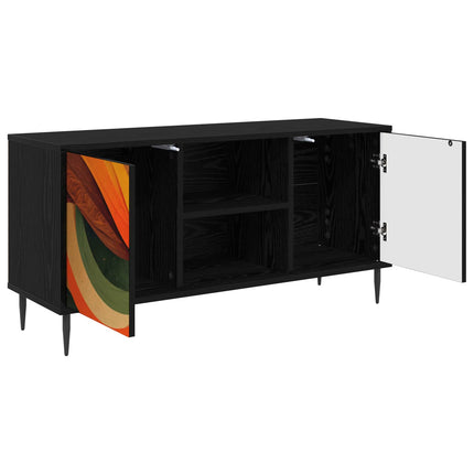 TV-skåp BONN 102 x 33 x 51 cm Svart ek Konstruerat trä