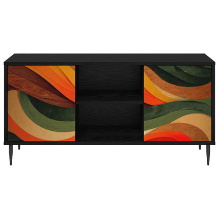 TV-skåp BONN 102 x 33 x 51 cm Svart ek Konstruerat trä