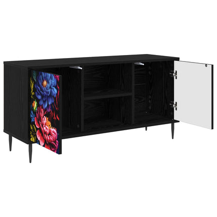 TV-skåp KIEL 102 x 33 x 51 cm Svart ek Konstruerat trä