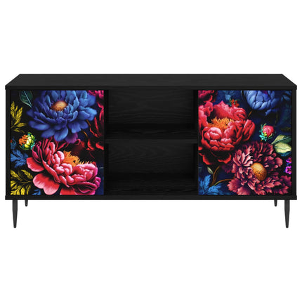 TV-skåp KIEL 102 x 33 x 51 cm Svart ek Konstruerat trä