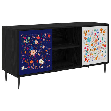 TV-skåp MAINZ 102 x 33 x 51 cm Svart ek Konstruerat trä
