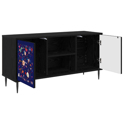 TV-skåp MAINZ 102 x 33 x 51 cm Svart ek Konstruerat trä