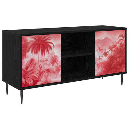 TV-skåp AACHEN 102 x 33 x 51 cm Svart ek Konstruerat trä