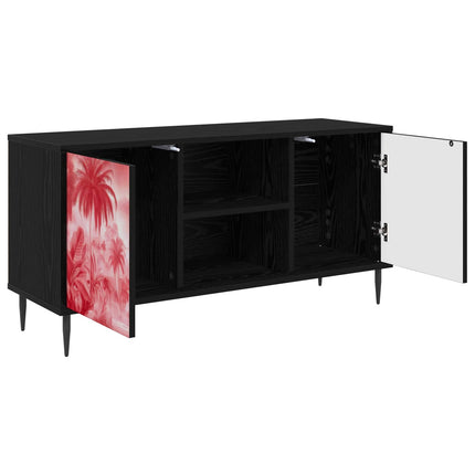 TV-skåp AACHEN 102 x 33 x 51 cm Svart ek Konstruerat trä