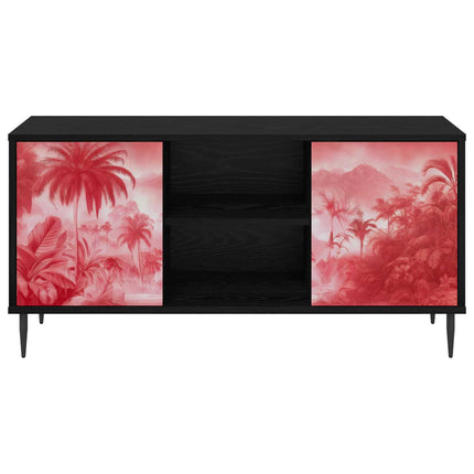 TV-skåp AACHEN 102 x 33 x 51 cm Svart ek Konstruerat trä