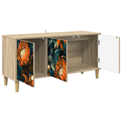 TV-skåp LOCHEM 102 x 33 x 50 cm Sonoma-ek Konstruerat trä