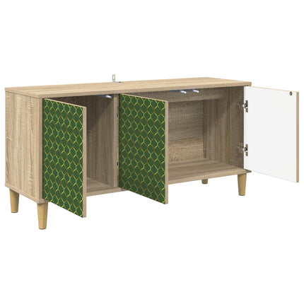 TV-skåp GELEEN 102 x 33 x 50 cm Sonoma-ek Konstruerat trä