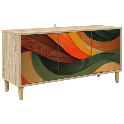 TV-skåp BONN 102 x 33 x 50 cm Sonoma-ek Konstruerat trä