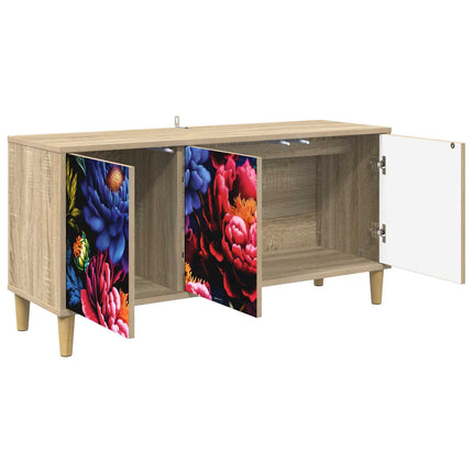 TV-skåp KIEL 102 x 33 x 50 cm Sonoma-ek Konstruerat trä