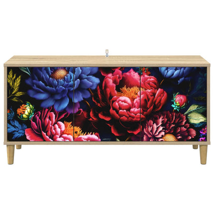 TV-skåp KIEL 102 x 33 x 50 cm Sonoma-ek Konstruerat trä