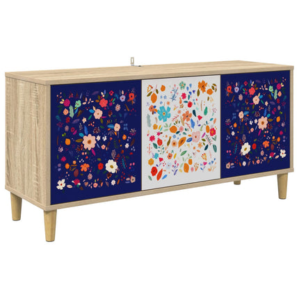 TV-skåp MAINZ 102 x 33 x 50 cm Sonoma-ek Konstruerat trä