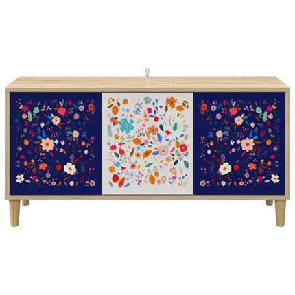 TV-skåp MAINZ 102 x 33 x 50 cm Sonoma-ek Konstruerat trä
