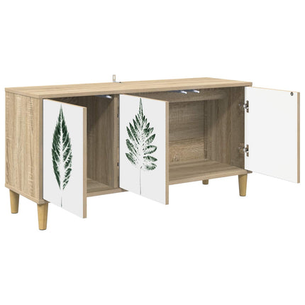 TV-skåp HANAU 102 x 33 x 50 cm Sonoma-ek Konstruerat trä