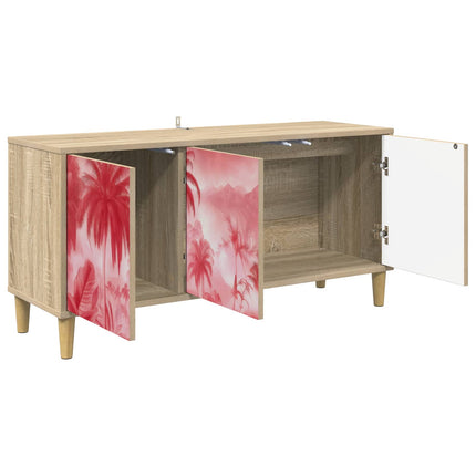 TV-skåp AACHEN 102 x 33 x 50 cm Sonoma-ek Konstruerat trä