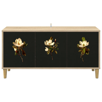TV-skåp BREMEN 102 x 33 x 50 cm Sonoma-ek Konstruerat trä
