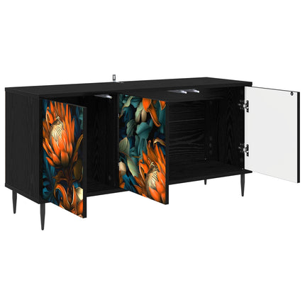 TV-skåp LOCHEM 102 x 33 x 51 cm Svart ek Konstruerat trä