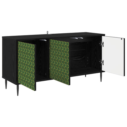 TV-skåp GELEEN 102 x 33 x 51 cm Svart ek Konstruerat trä