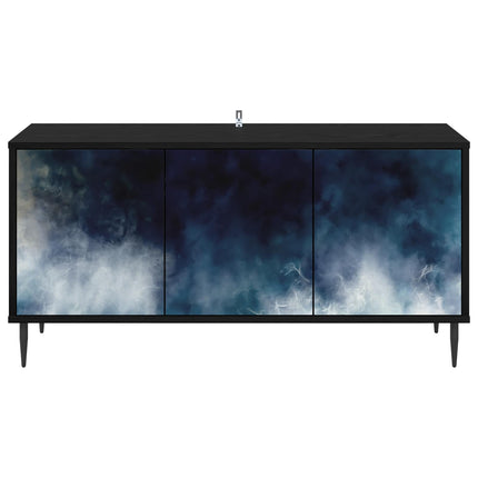 TV-skåp RAALTE 102 x 33 x 51 cm Svart ek Konstruerat trä