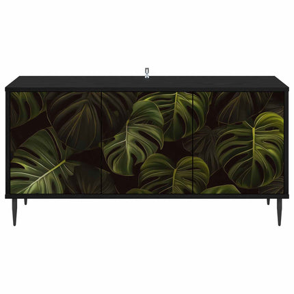TV-skåp ELBURG 102 x 33 x 51 cm Svart ek Konstruerat trä