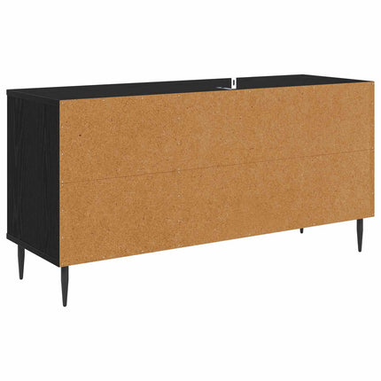 TV-skåp WIJHE 102 x 33 x 51 cm Svart ek Konstruerat trä