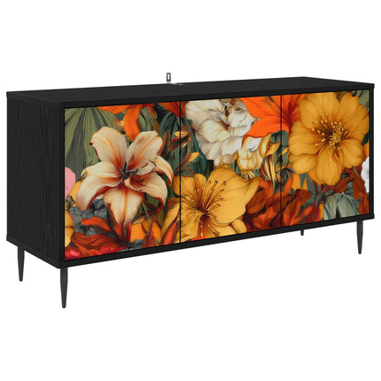 TV-skåp GENNEP 102 x 33 x 51 cm Svart ek Konstruerat trä