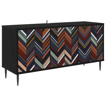 TV-skåp OMMEN 102 x 33 x 51 cm Svart ek Konstruerat trä