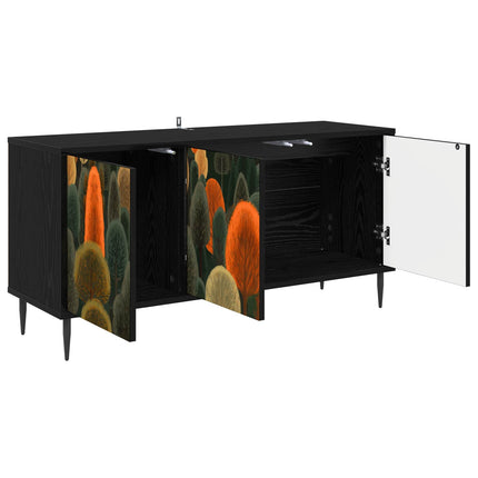 TV-skåp ZAANDAM 102 x 33 x 51 cm Svart ek Konstruerat trä