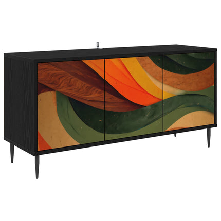 TV-skåp BONN 102 x 33 x 51 cm Svart ek Konstruerat trä