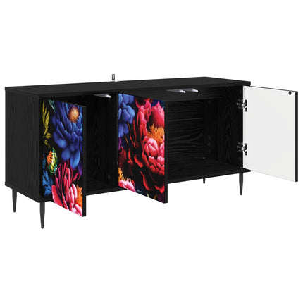 TV-skåp KIEL 102 x 33 x 51 cm Svart ek Konstruerat trä