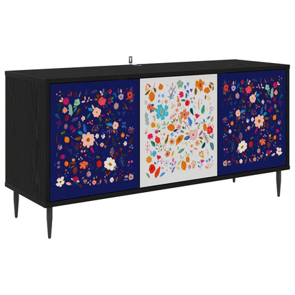 TV-skåp MAINZ 102 x 33 x 51 cm Svart ek Konstruerat trä
