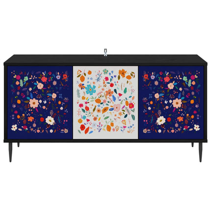 TV-skåp MAINZ 102 x 33 x 51 cm Svart ek Konstruerat trä
