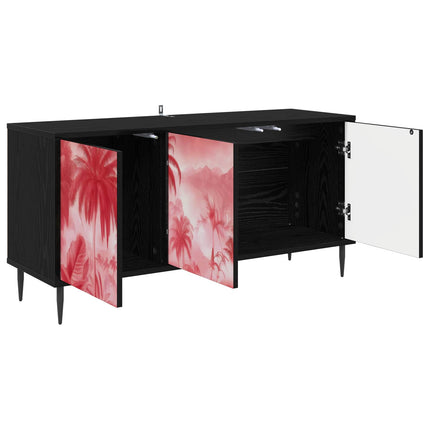 TV-skåp AACHEN 102 x 33 x 51 cm Svart ek Konstruerat trä